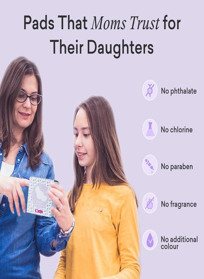 PurComfy Teens Period Pads with Wings for Tweens, Organic Cotton Sanitary Pads for Teen Girls 9-14, Teen Regular, 18 CT - Image 4